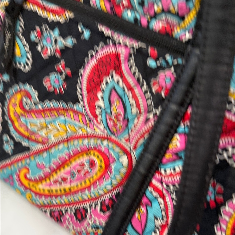 Vera Bradley Black Multi Parisian Paisley Quilted Tote - Picture 7 of 10